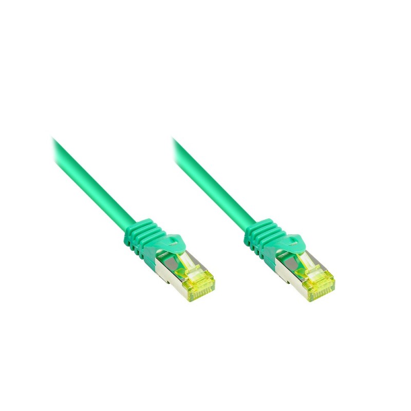 Good Connections Patchkabel con Cat. 7 Rohkabel S/FTP Verde 0,5m